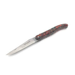 Laguiole en Aubrac - Laguiole "Big Bang" 12 cm, gefärbter, stabilisierter Eschen-Ahorn