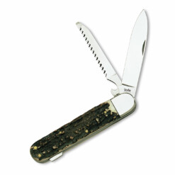 Linder - Fixiermesser mit Säge, Hirschhorn
