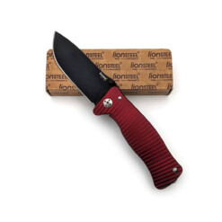 Alternative view of LionSteel - SR1 Aluminium Red Handle, Black Blade - SR1A RB (SH)