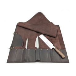 Alternative view of LORENZI - Leder-Messertasche für 9 Messer, braun