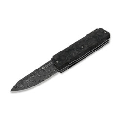 Maserin - Silver Sport Knife Damascus CF Black - 410/DN