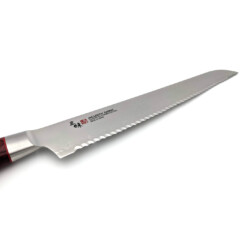 Alternative view of Mcusta Zanmai - "Classic Pro Damascus Flame" Bread Knife 230 mm - HFR-8014D