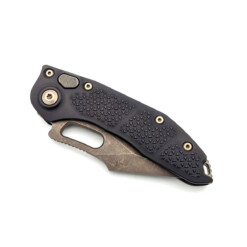 Alternative view of Microtech - STITCH-A Borka Blades Design, Bronze Apocalyptic, Full Serrated M390 - 169-15 (SH)