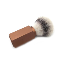 Alternative view of MÜHLE - HEXAGON Rasierpinsel, Aluminium Bronze, Silvertip Fibre - 31 M HXG Bronze