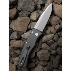 Alternative view of Pro-Tech - Duke 2, Stonewashed Magnacut, Black Aluminum - DUKE2101