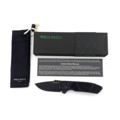 Alternative view of Pro-Tech - Short Bladed Rockeye (SBR), Black Handle, Black Blade - LG407 (SH)