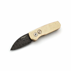 Pro-Tech - Runt 5, Bronze, Damascus, Wharncliffe - R5111-Dama