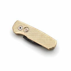 Alternative view of Pro-Tech - Runt 5, Bronze, Damascus, Wharncliffe - R5111-Dama