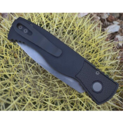 Alternative view of Pro-Tech - TR-2, Black Handle, stonewashed Magnacut Blade - T201