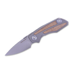 Real Steel - Delta Frame Lock TC4 Micarta Natural- 7101N
