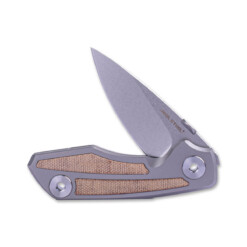 Alternative view of Real Steel - Delta Frame Lock TC4 Micarta Natural- 7101N