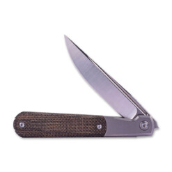 Alternative view of Real Steel - RB-7 Titanium Natural Micarta - 7891