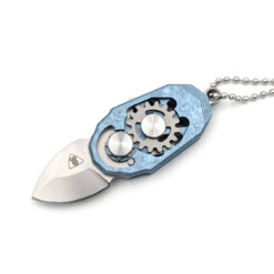 Rikeknife - Mini Knife Beetle Ice Crystal Titanium Blue