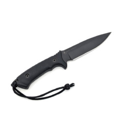 Alternative view of Spartan Blades - Harsey Difensa, Black, Black Kydex Sheath - SB19BKBKKYBK