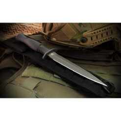 Spartan Blades - Spartan Harsey Dagger Black, Kydex Sheath - SB49BKBKKYBK