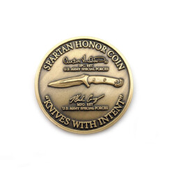 Alternative view of Spartan Blades - Honor Coin