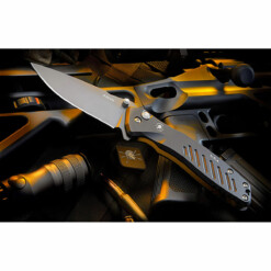 Spartan Blades - PALLAS "Black Out" Button Lock - SF3BK-S45VN