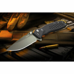 Alternative view of Spartan Blades - PALLAS "Black Out" Button Lock - SF3BK-S45VN