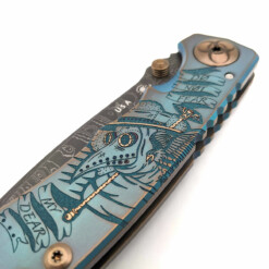 Alternative view of Spartan Blades - SHF Spartan Harsey Folder "Plague Doctor" Green, Damascus - SF5 Custom