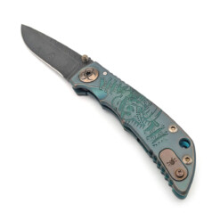 Alternative view of Spartan Blades - SHF Spartan Harsey Folder 3.25 "Plague Doctor" Green, Damascus - SF10 Custom PlagueDoc
