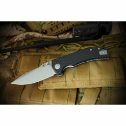 Spartan Blades - Astor, Black Carbon Fiber/G-10 - SFBL8CF