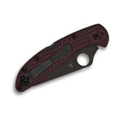 Alternative view of Spyderco - Delica 4 Lightweight Micro-Melt PD#1 Black Blade Sprint Run - C11BGBKP