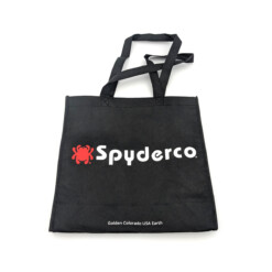 Spyderco - Einkaufstasche mit Spyderco-Logo, Schwarz
