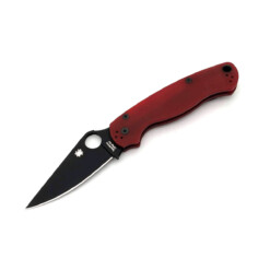 Spyderco - "St. Nick's Knives Exclusive" Paramilitary 2, Red G-10, CPM-4V - C81GPRDBK2 (SH)