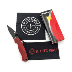 Alternative view of Spyderco - "St. Nick's Knives Exclusive" Paramilitary 2, Red G-10, CPM-4V - C81GPRDBK2 (SH)