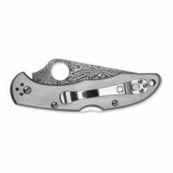 Alternative view of Spyderco - Delica 4 Titanium Damascus - C11TIPD