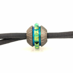 Titanium Gear Design - "Gear-Sphere" Hand-Engraved Grey/Green