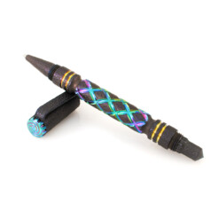 Titanium Gear Design - Tactical Pen Titan Engraved Purple/Rainbow