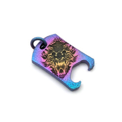 Titanium Gear Design - Dog-Tag Titan "Dragon" Blue/Purple