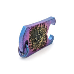 Alternative view of Titanium Gear Design - Dog-Tag Titan "Dragon" Blue/Purple