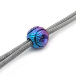 Alternative view of Titanium Gear Design - "Ion Orb" Bead Purple/Blue