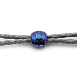 Titanium Gear Design - "Meteorite Sphere" Hand-Engraved Purple/Blue