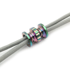 Alternative view of Titanium Gear Design - "Pillar" Bead Rainbow