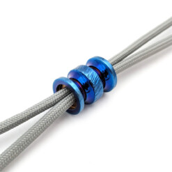 Alternative view of Titanium Gear Design - "Pillar Crest" Bead Blue/Purple