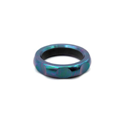 Titanium Gear Design - "Gear" Titan Ring Blue