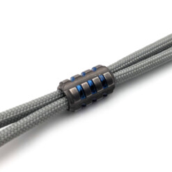 Alternative view of Titanium Gear Design - Small Striped Bead Grey/Blue