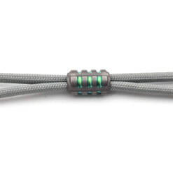 Titanium Gear Design - Small Striped Bead Grey/Green
