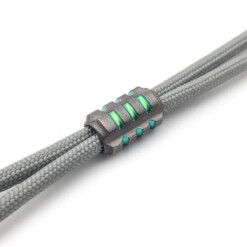 Alternative view of Titanium Gear Design - Small Striped Bead Grey/Green