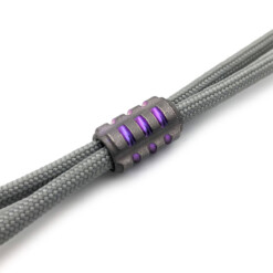 Alternative view of Titanium Gear Design - Small Striped Bead Grey/Purple