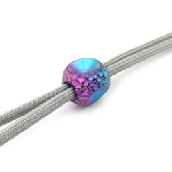 Alternative view of Titanium Gear Design - "Three Eyed Meteor Sphere" Blue/Purple