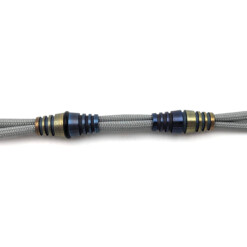 Alternative view of Titanium Gear Design - "Ukraine Flag" Titanium Bead Blue/Yellow