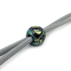 Alternative view of Titanium Gear Design - "Zebra Cube" Timascus Black/Green