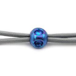 Alternative view of Titanium Gear Design - "Zebra Cube" Timascus Blue/Purple