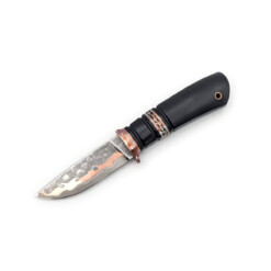 Uldanov - Damast-Messer feststehend, Ebenholz, Mokume, rostfrei