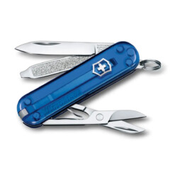 Victorinox - Classic SD Deep Ocean transparent, Geschenkschachtel