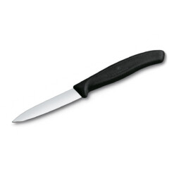 Victorinox - Swiss Classic Gemüsemesser 8 cm, glatt, spitz, schwarz